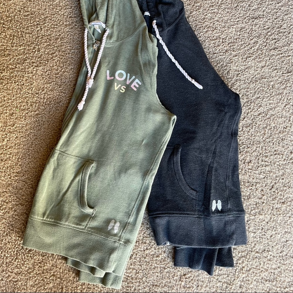 Used Victoria Secret Zip Hoodies